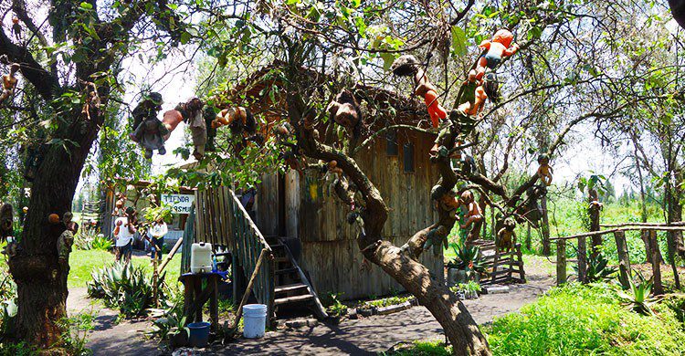 Isla de las Muñecas, Xochimilco-FlyingCrimsonPig-Flickr Isla de las Muñecas