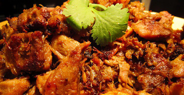 Típicas carnitas de cerdo
