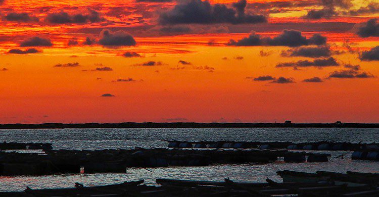 Atardecer en la playa