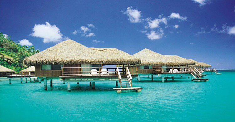 Cabañas en el mar