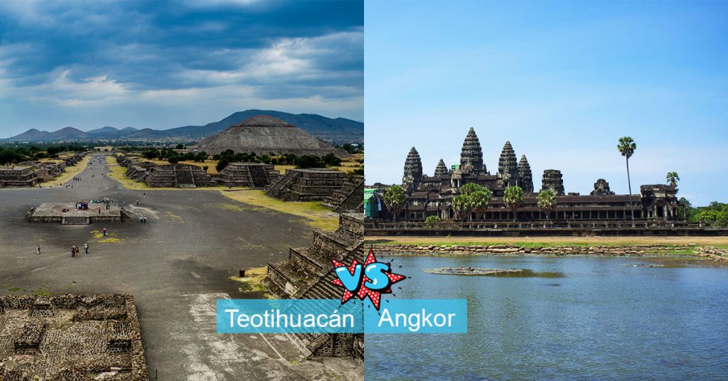 8.- Teotihuacán, México vs Angkor, Camboya: ¿Recorrer la “ciudad de los dioses” o los imponentes templos de Angkor?