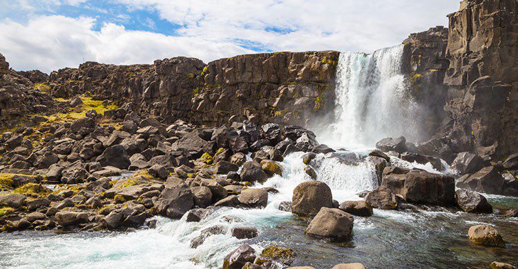 Paisaje en Islandia.