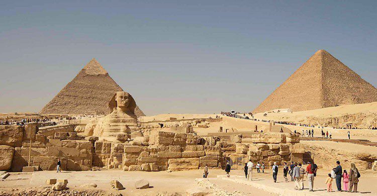 Pirámides en Egipto.