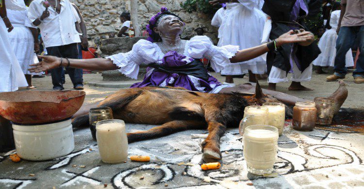 Fet Gede Haíti sacrificio animal