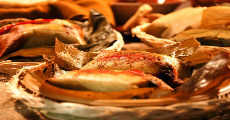 tamales de hoja de plátano 