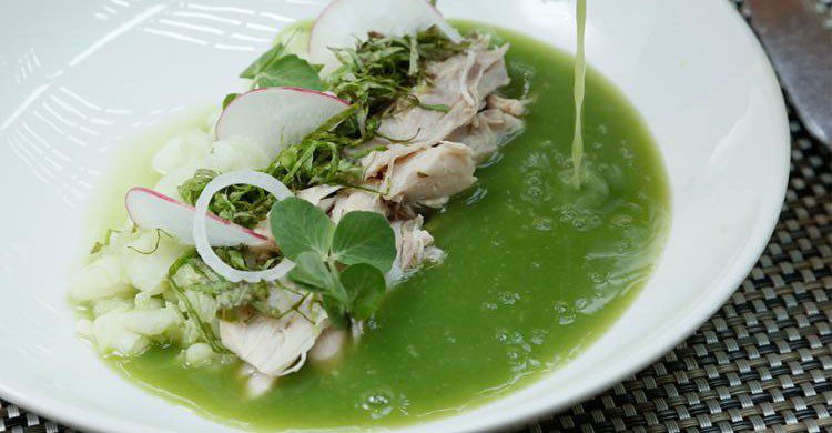 pozole de conejo