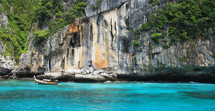 Paradisíaco rincón en Tailandia.