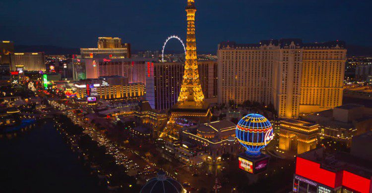 Las Vegas, Estados Unidos en 2018 de noche