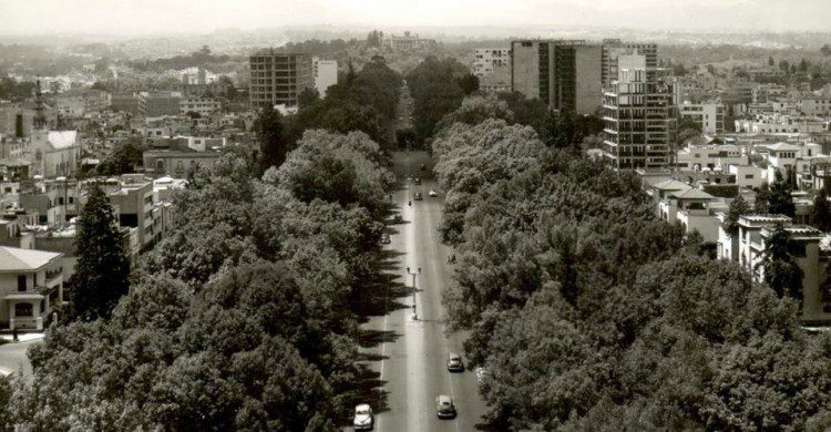 Paseo de la Reforma, Ciudad de México blanco y negro