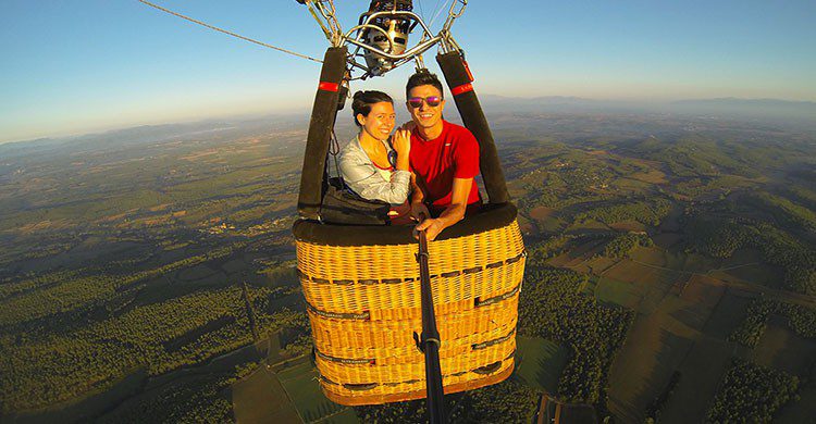 Viaje en globo.