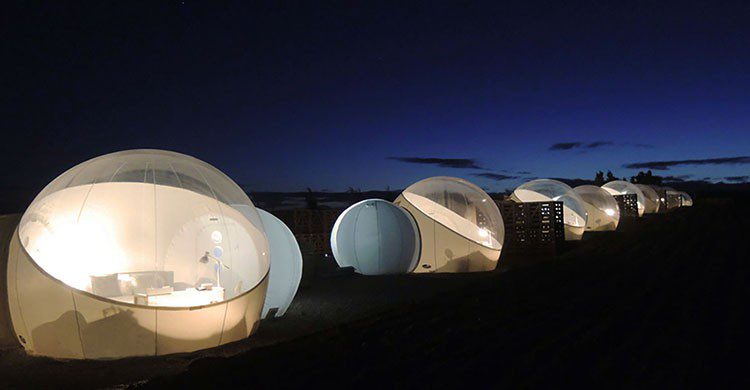 Hotel bajo las estrellas.