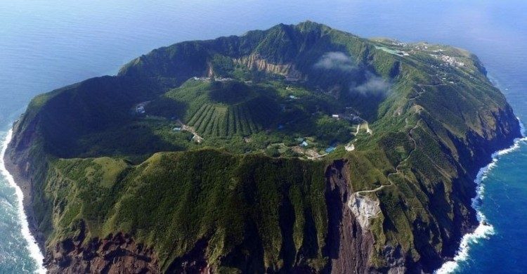 isla Miyakejima vista panorámica de día en Japón